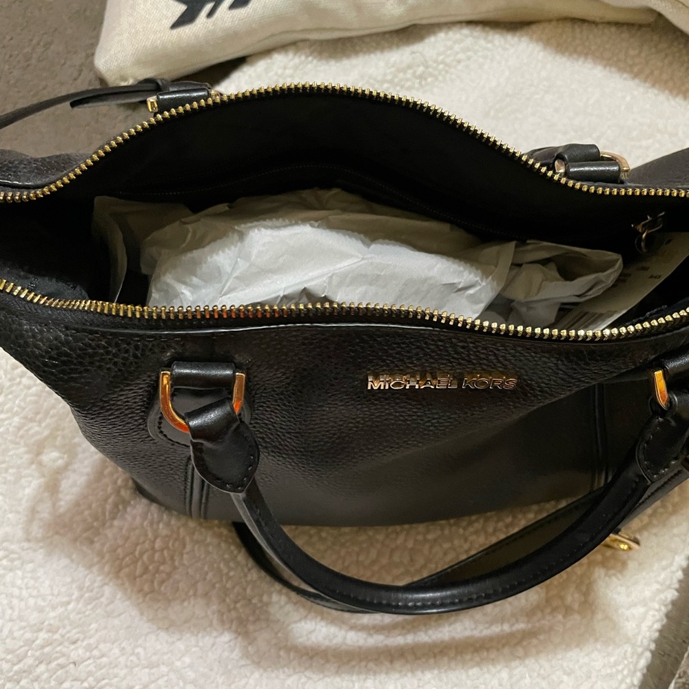 Large leather satchel